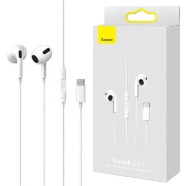 هندزفری تایپ سی بیسوس مدل BASEUS NGCR010002 C17 TYPE-C - قیمت 3,000 تومان   - امتیاز 5.0 