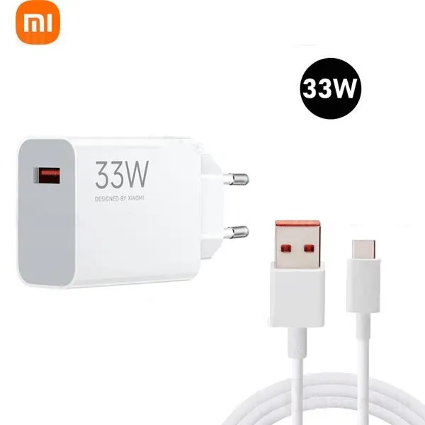شارژر شیائومی Xiaomi  33W Adapter همراه با کابل - قیمت 1,000,000 تومان   - امتیاز 5.0 