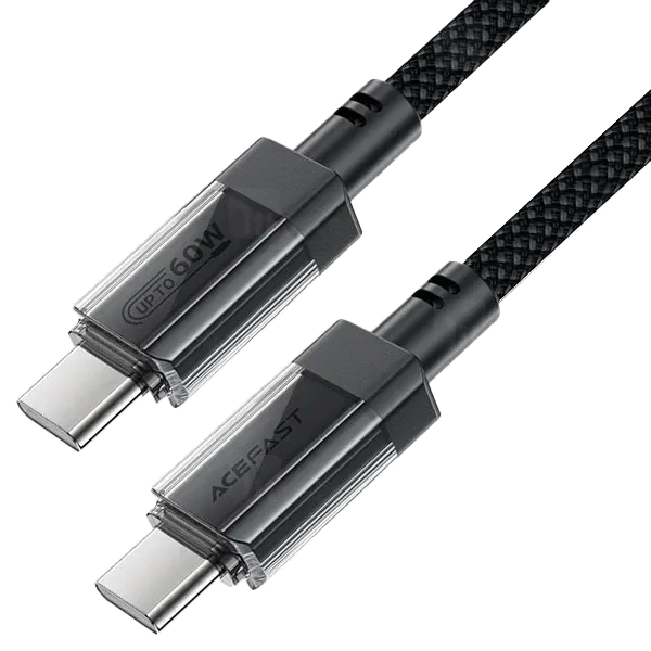 کابل Type-C ایس فست ACEFAST C12-03 طول 1.2 متر توان 60 وات - قیمت 465,000 تومان   - امتیاز 5.0 