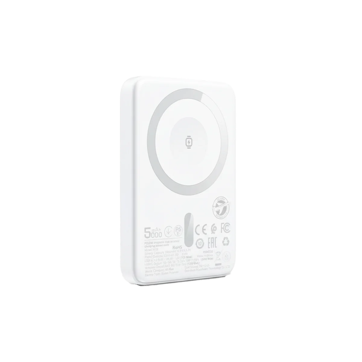 پاوربانک مگ‌سیف ACEFAST M25 ظرفیت 5000 میلی‌آمپر ساعت با شارژ بی‌سیم مغناطیسی